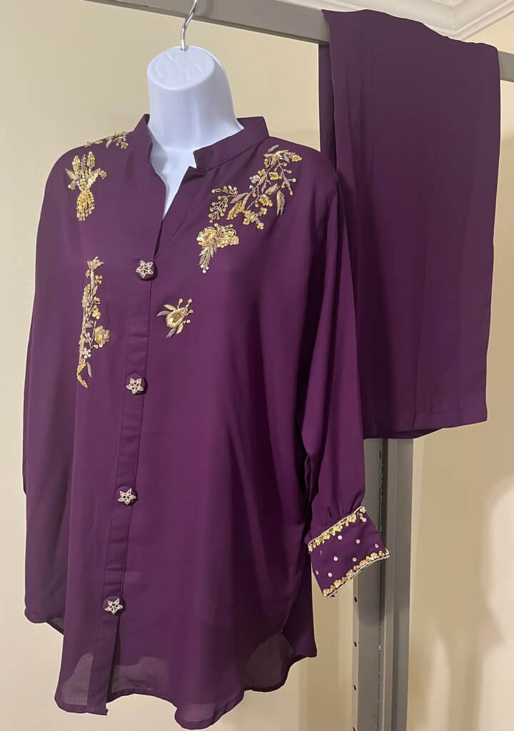 2 Pieces Georgette Suit – XL