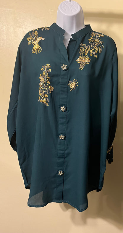 3 Piece Silk Dress  - Extra Large