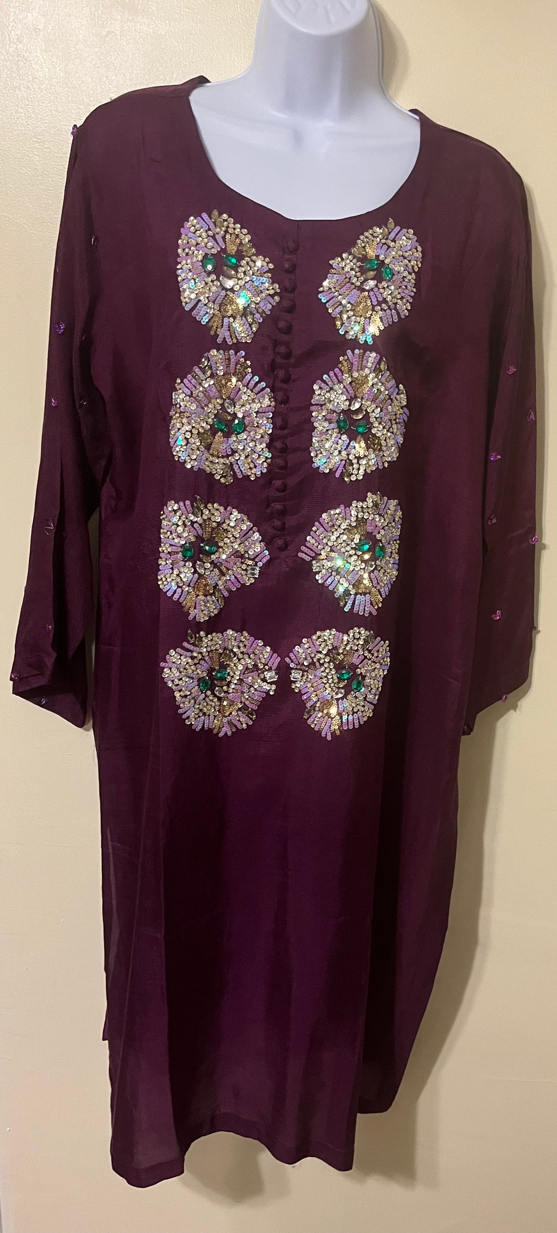 3 Piece Silk Dress  - Large