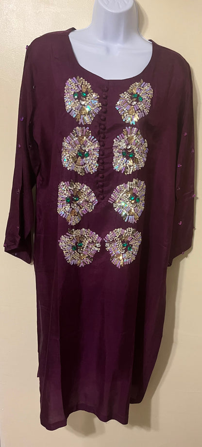 3 Piece Silk Dress  - Large