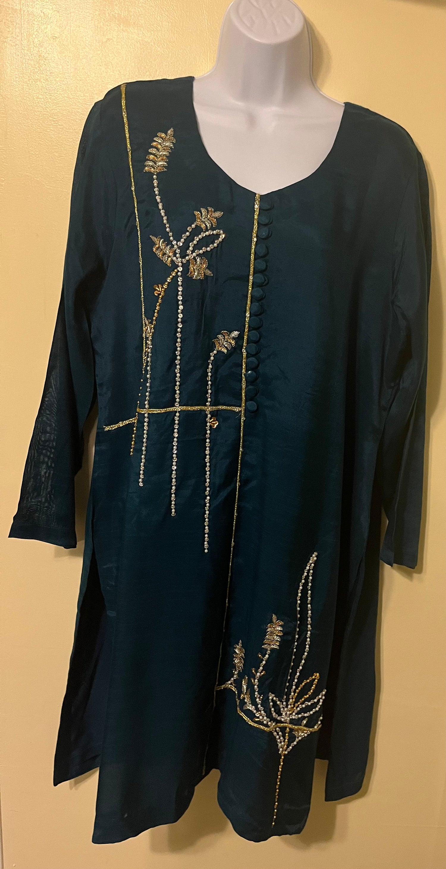 3 Piece Silk Dress  - Large