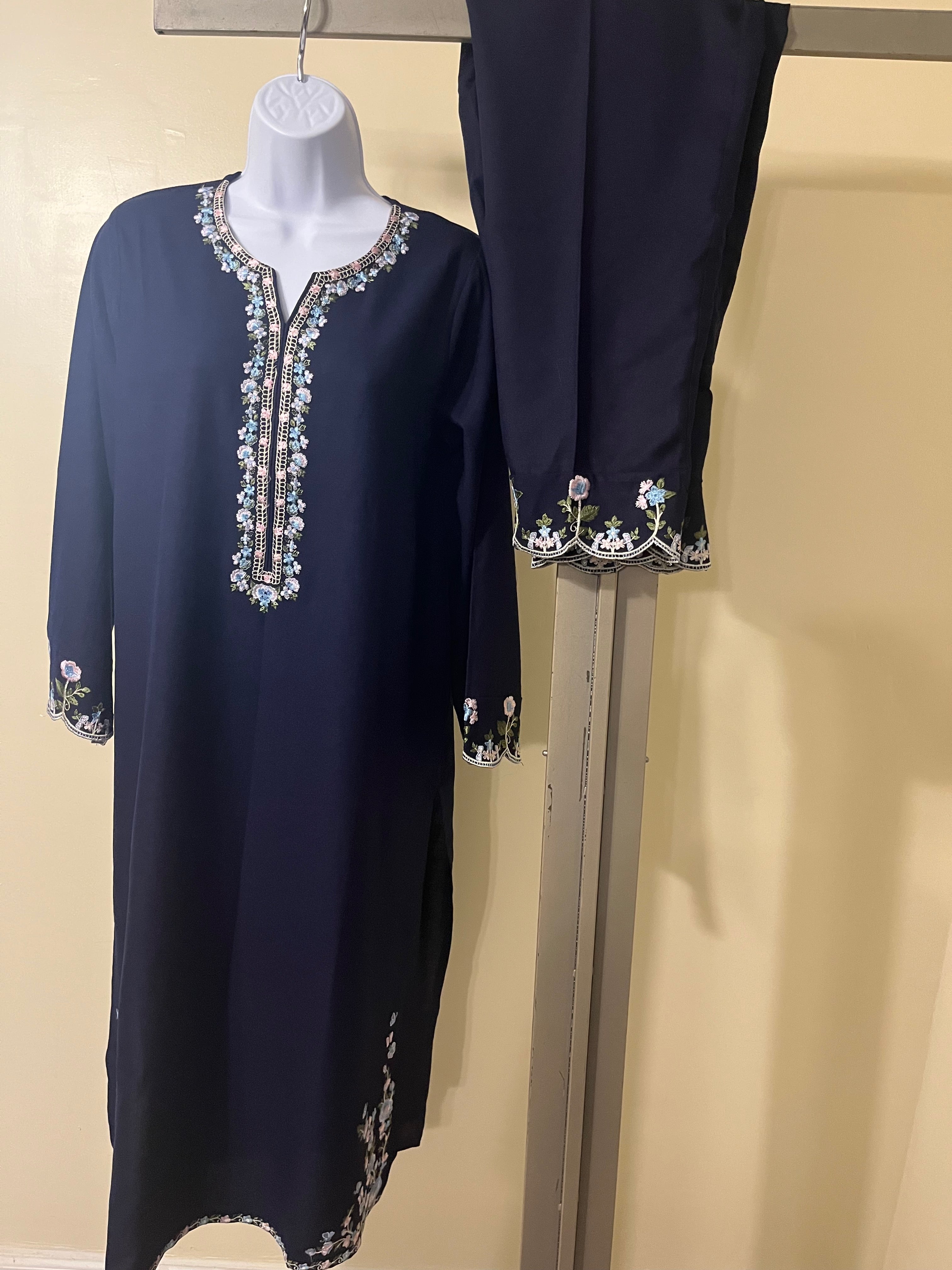 3 Piece Silk Dress - Large